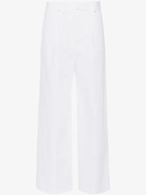 MODES GARMENTS poplin straight-leg trousers