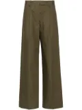 MODES GARMENTS poplin straight-leg trousers - Green
