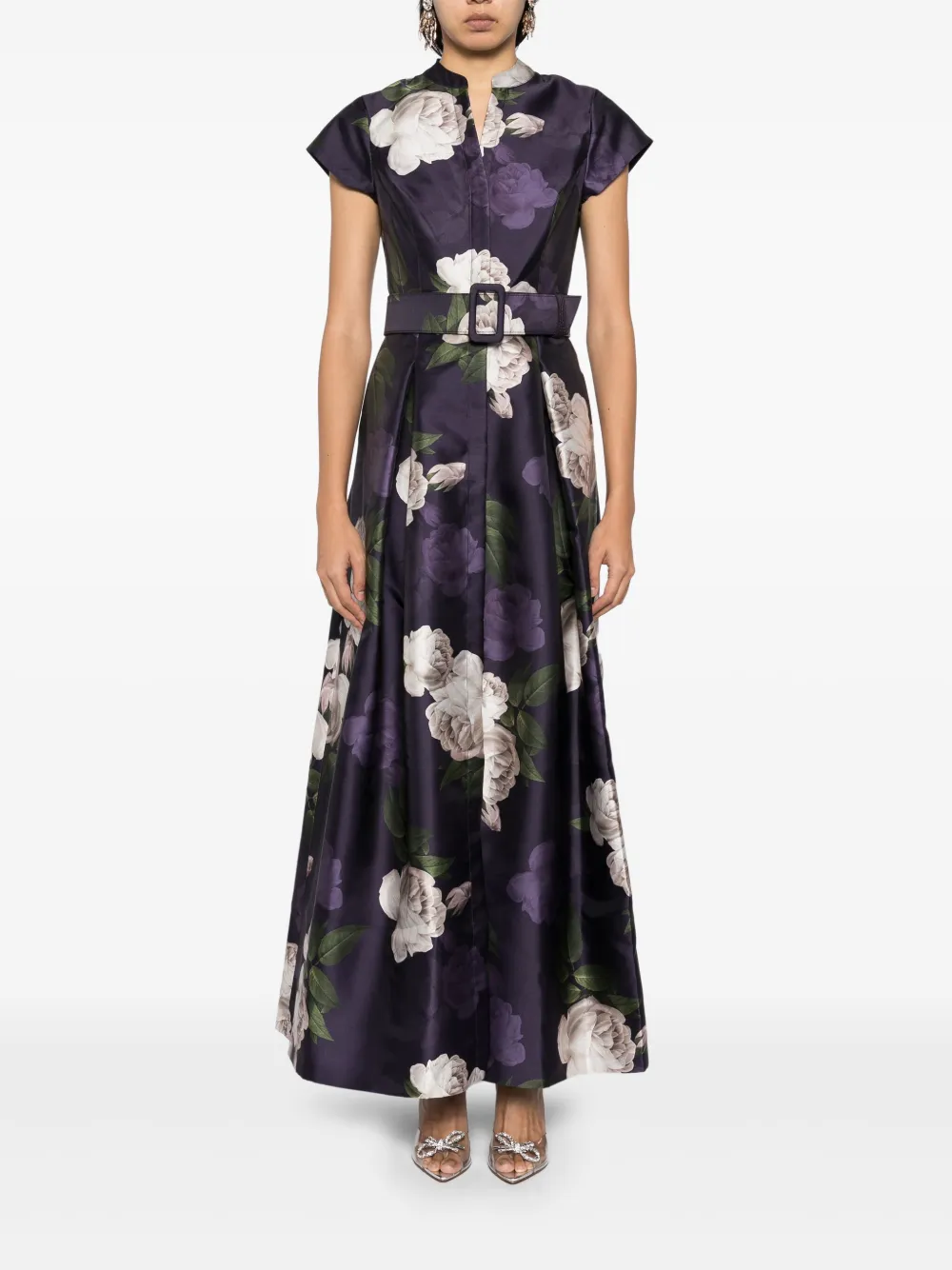 Sachin & Babi Marta Gown In Purple