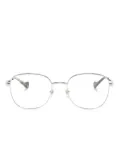 Gucci Eyewear tortoiseshell-effect square glasses - Silver