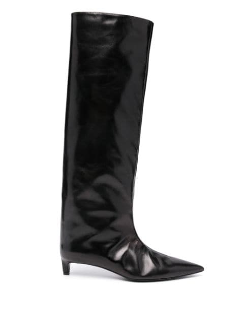 Jil Sander botas altas con tacón de 45mm
