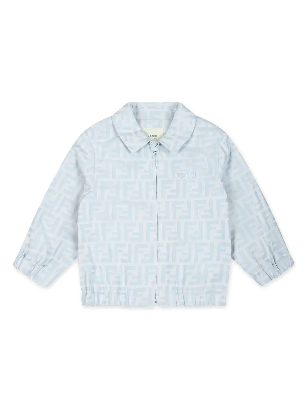 Fendi Kids Bomber con logo jacquard | blu | Image 1