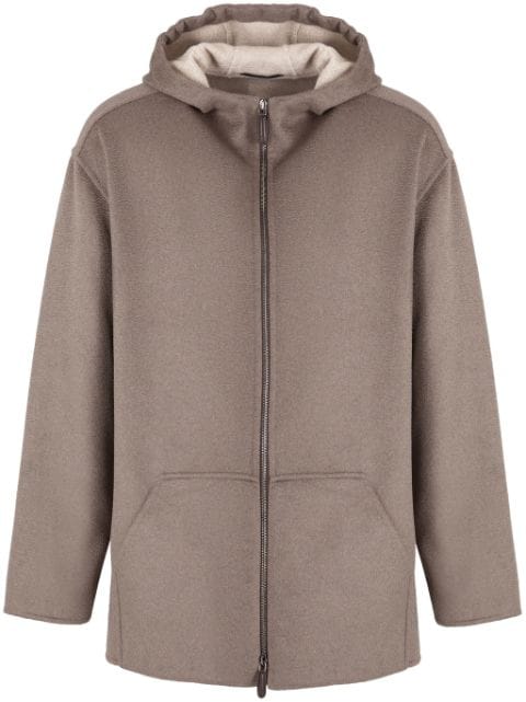 Giorgio Armani hooded cashmere jacket