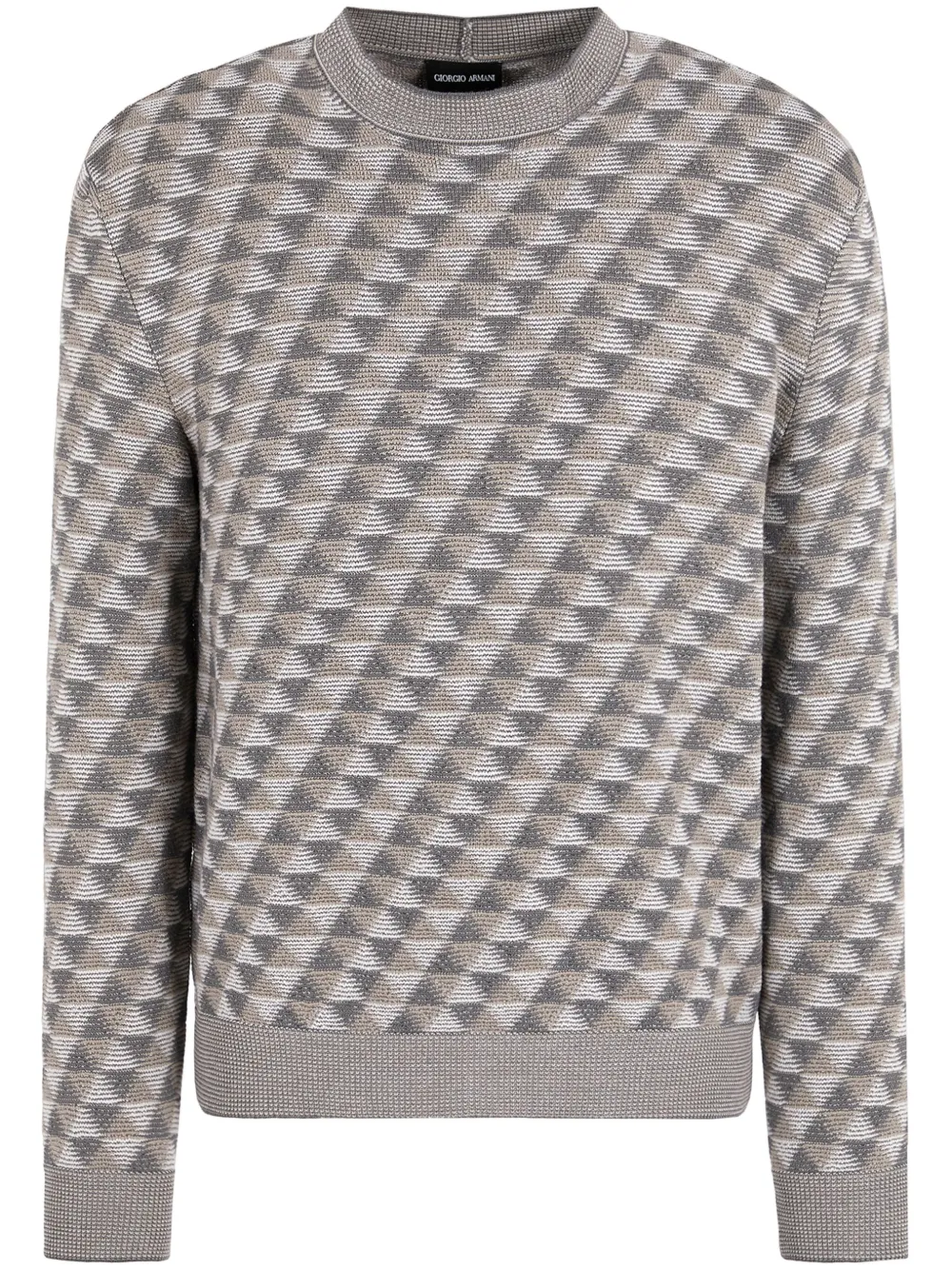 Giorgio Armani suéter con motivo en jacquard | gris | Image 1