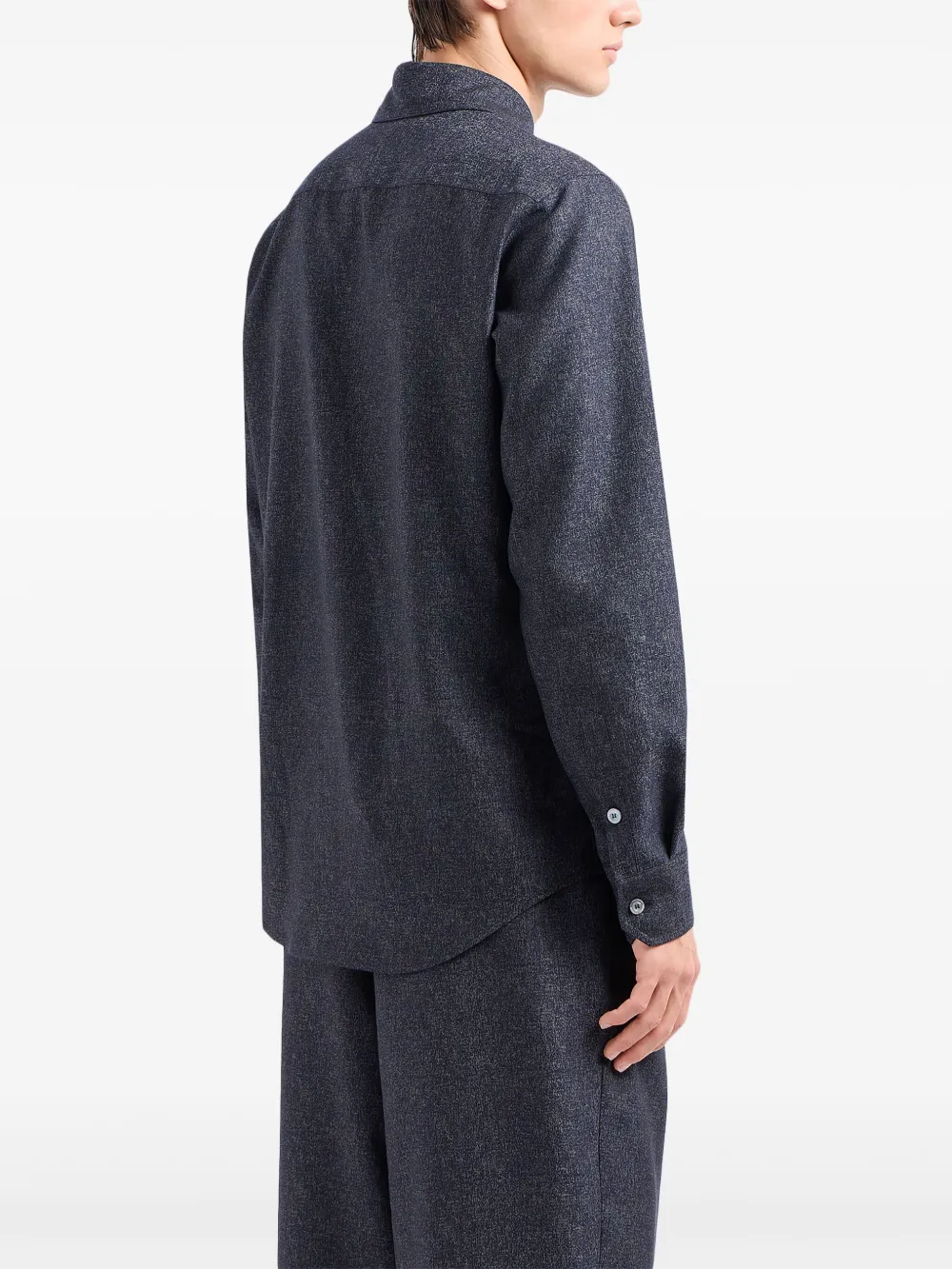 Giorgio Armani Button-up overhemd Grijs