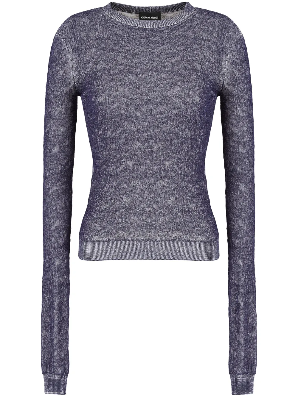 Giorgio Armani Trui met verlengde mouwen Blauw