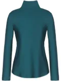 Giorgio Armani mock-neck silk top - Green