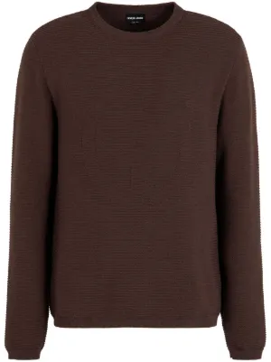 Giorgio Armani カシミヤニット 48 ブラウン Giorgio Armani カシミヤニット 48 ブラウン