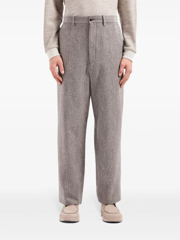 Giorgio Armani Cropped straight-legged Trousers | Grey | FARFETCH