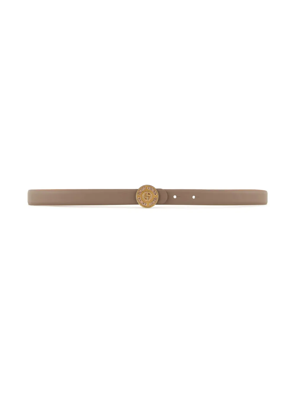 Giorgio Armani Leren riem Beige