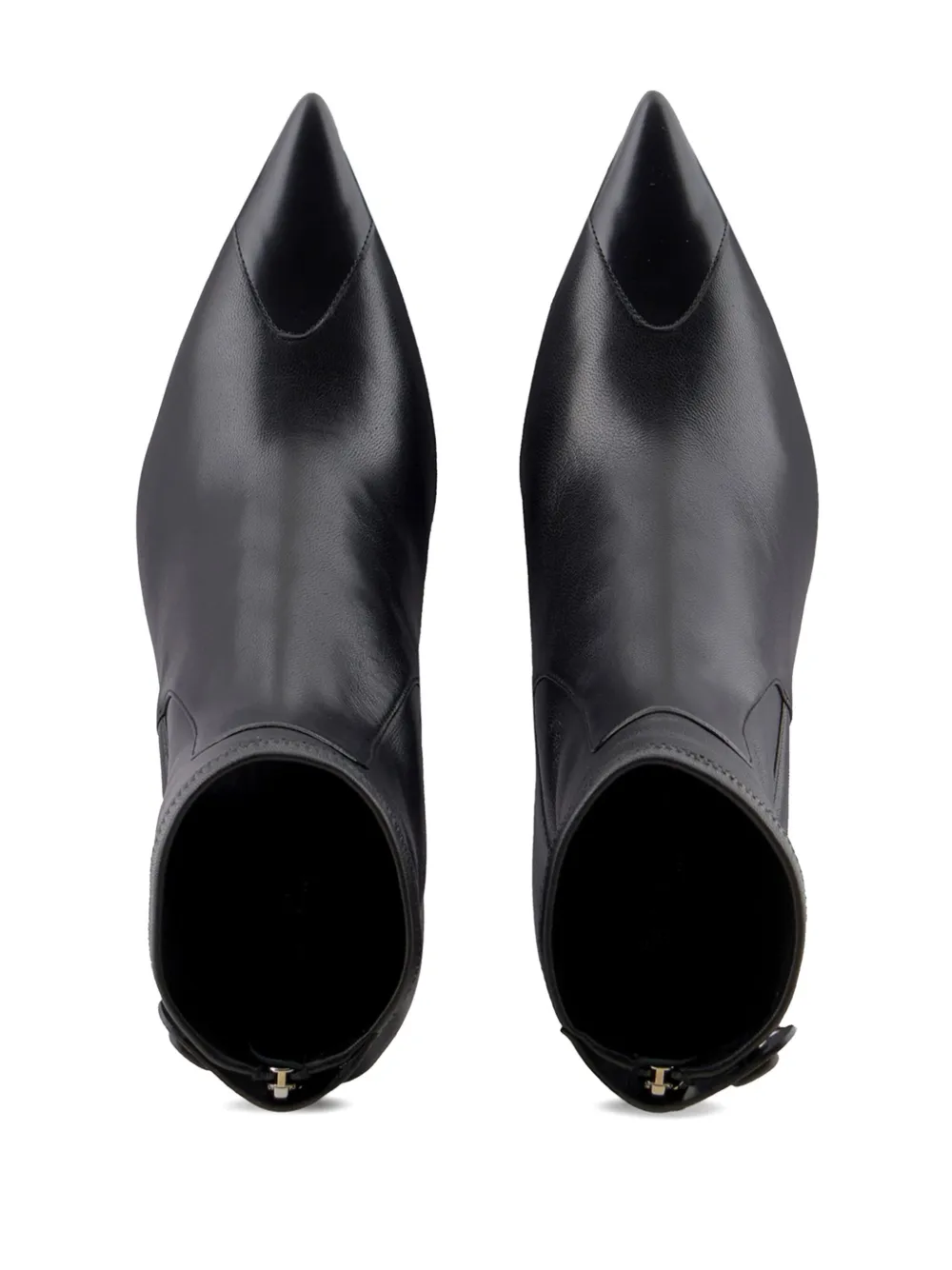 Giorgio Armani 55mm leather ankle boots Black