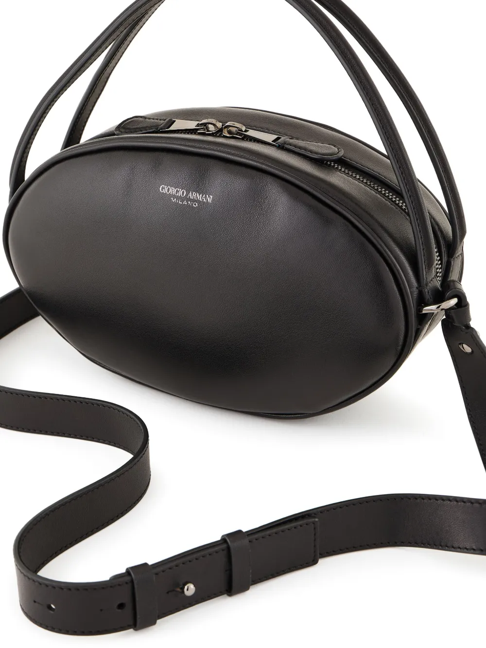 GIORGIO ARMANI ZIPPED CROSS BODY BAG