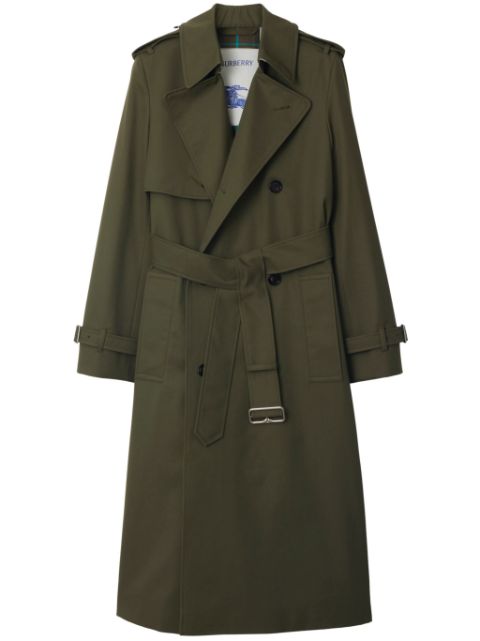 Affordable Burberry notched-lapel cotton trench coat Women