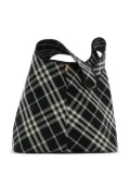 Burberry large check shoulder bag - Black