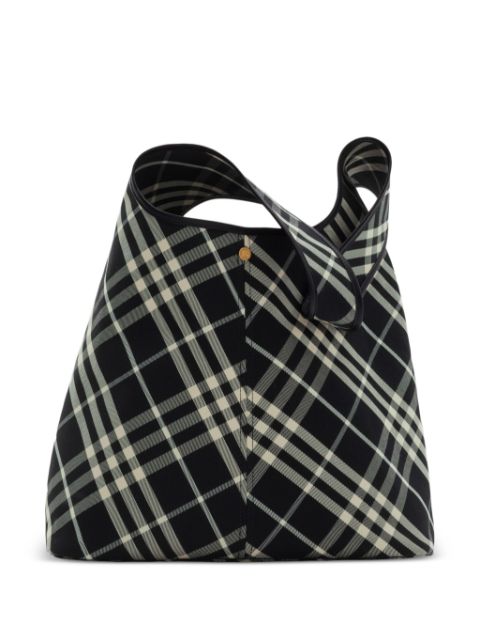 Burberry large check shoulder bag Women