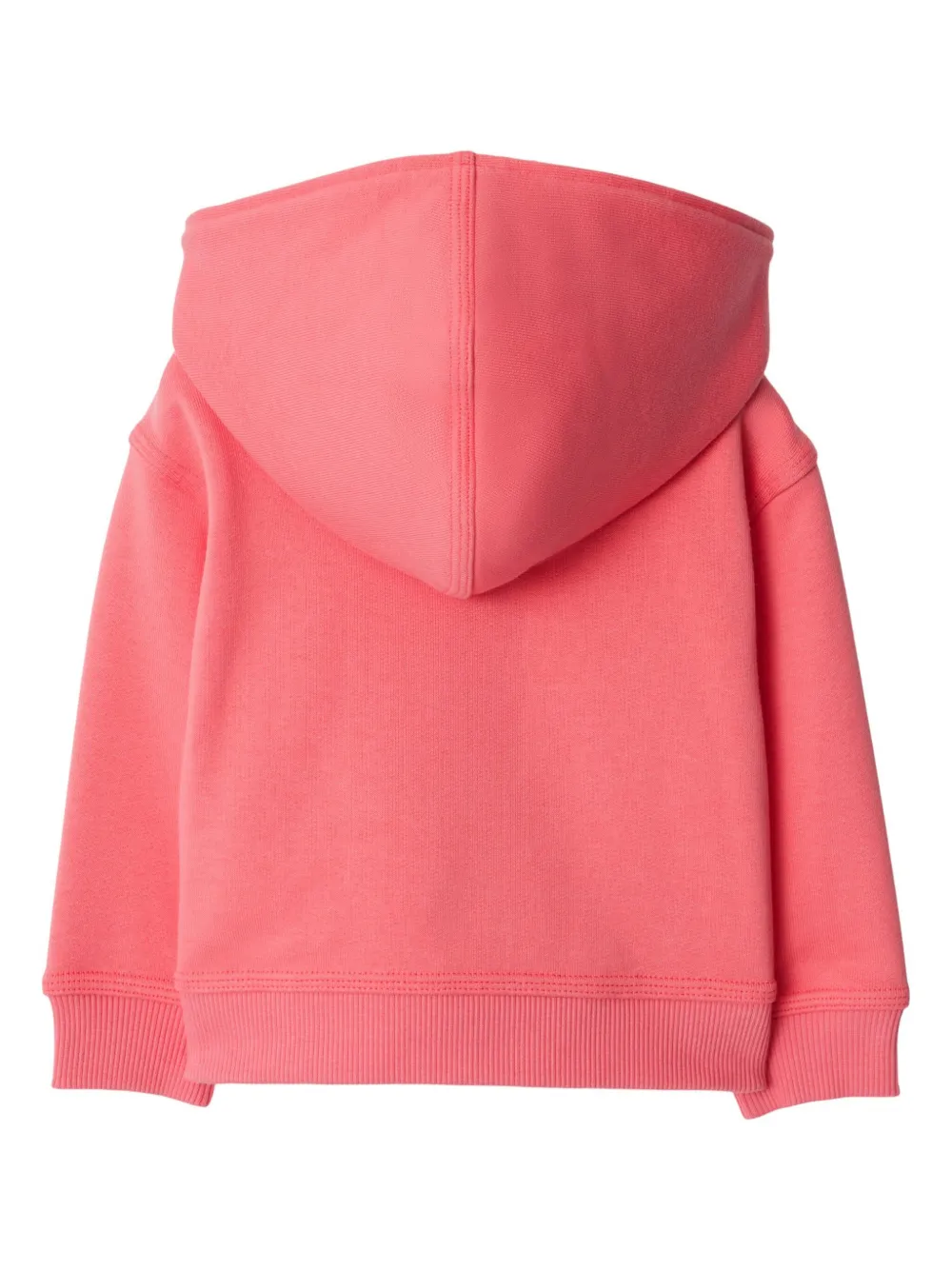 Burberry Kids Katoenen hoodie met rits Roze