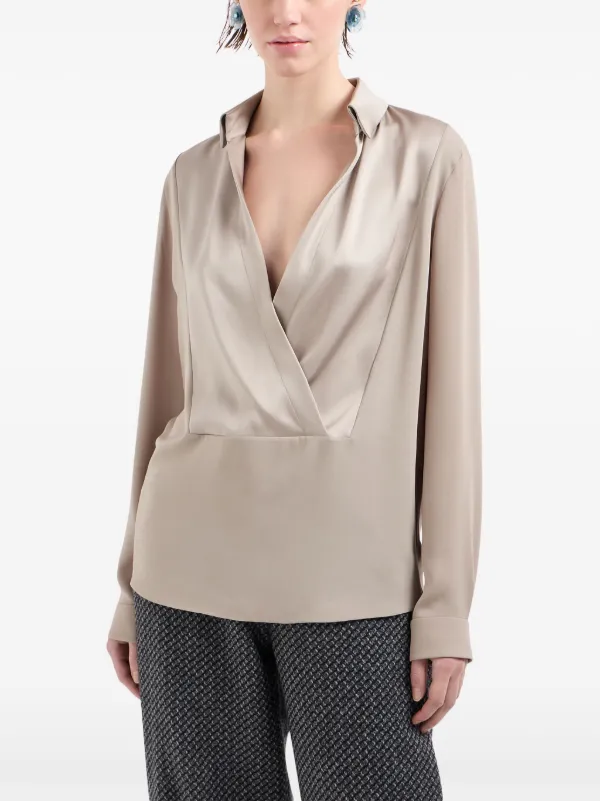 Giorgio Armani シルク ブラウス | ニュートラル | FARFETCH JP
