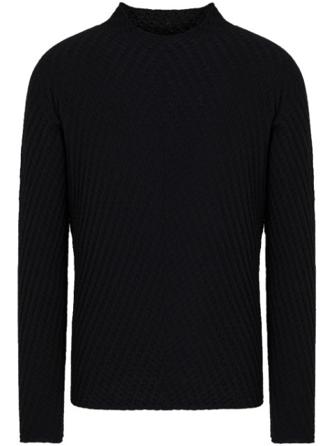 Giorgio Armani patterned-jacquard jumper Men