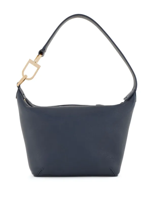 GIORGIO ARMANI 根強い ショルダーバッグ ポシェット レザー ライトブルー