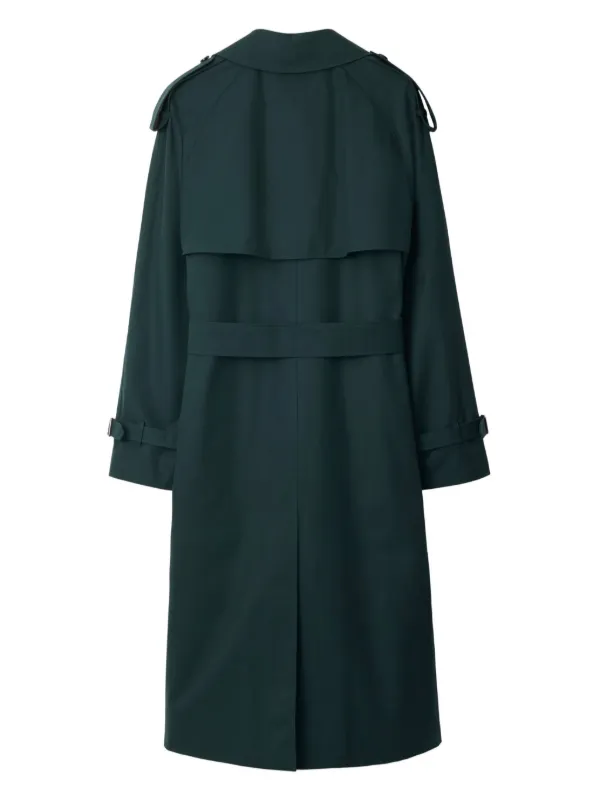 Burberry double-breasted Trench Coat | Green | FARFETCH