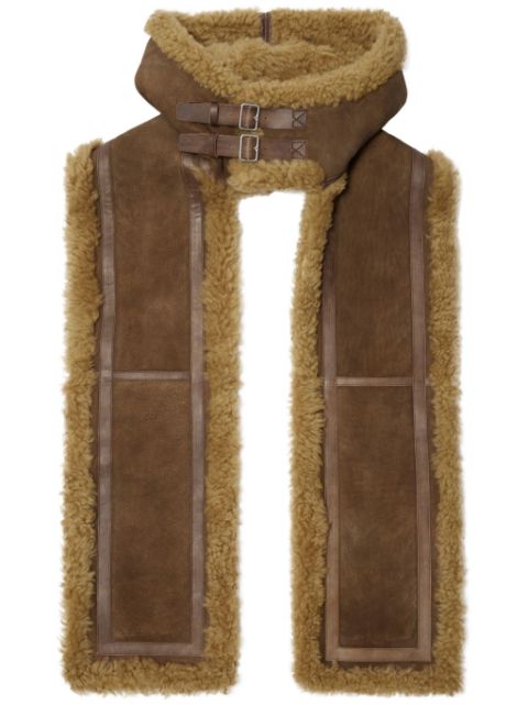 Burberry hooded shearling scarf Men