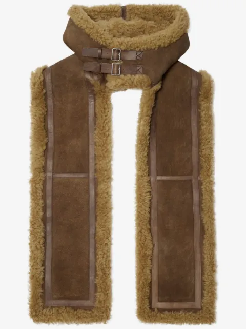 Burberry hooded shearling scarf