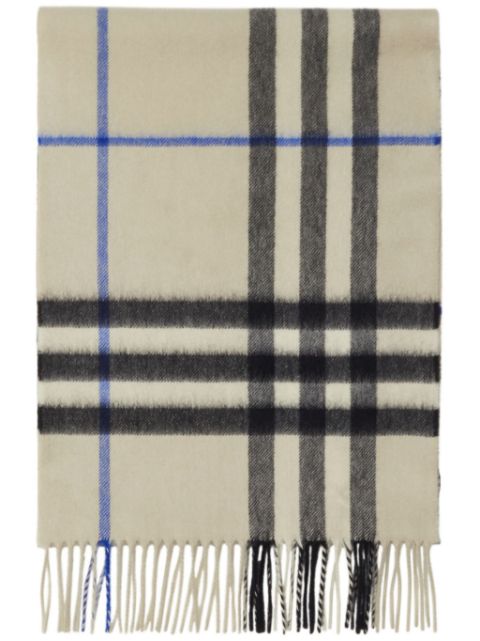 Burberry check cashmere scarf Men