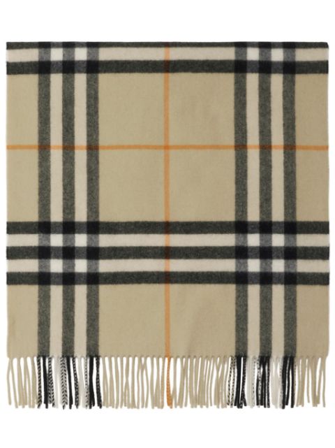 Burberry wide check cashmere scarf Men