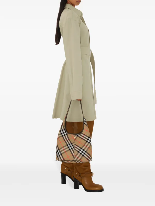 Burberry Small check-pattern Shoulder Bag | Neutrals | FARFETCH
