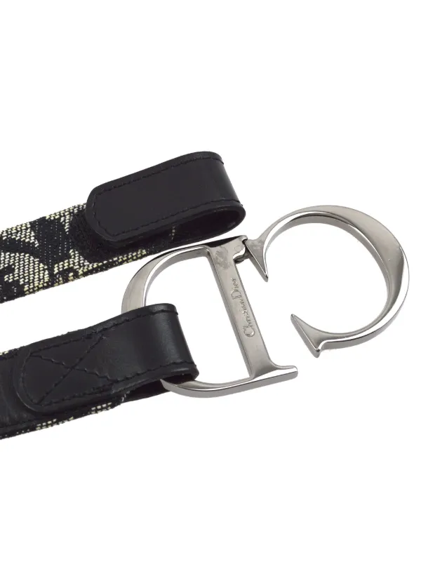 Christian Dior Pre-Owned 2003 Trotter Canvas Belt | Black