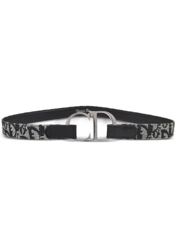 小物 Christian Dior Logo Trotter Belt BLACK Vintage Ceinture Christian Dior monogrammé Vintage Trotter