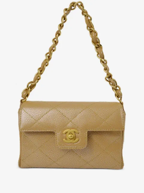 CHANEL Pre-Owned 2000 CC turn-lock diamond-quilted shoulder bag
