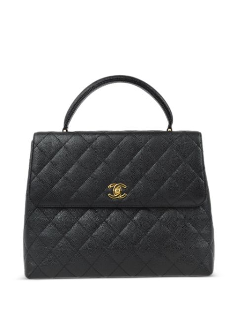 HOT SALE CHANEL 2005 CC turn-lock diamond-quilted handbag Women