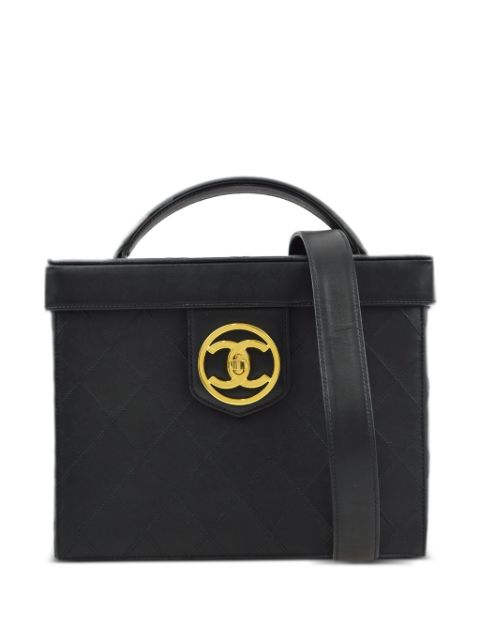 HOT SALE CHANEL 1995 CC turn-lock two-way vanity bag Women