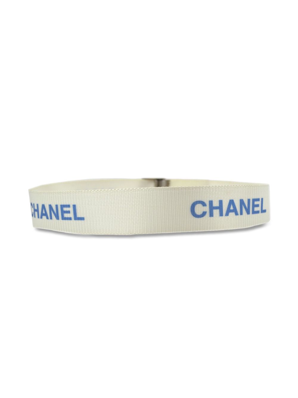 CHANEL 1999 logo-print canvas belt Women