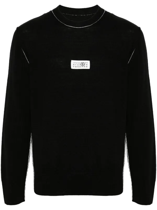 タグ付き Maison Margiela ブラック ニット セーター 国内即発【MaisonMargiela】パイルセーター ブラック SI0GP0001