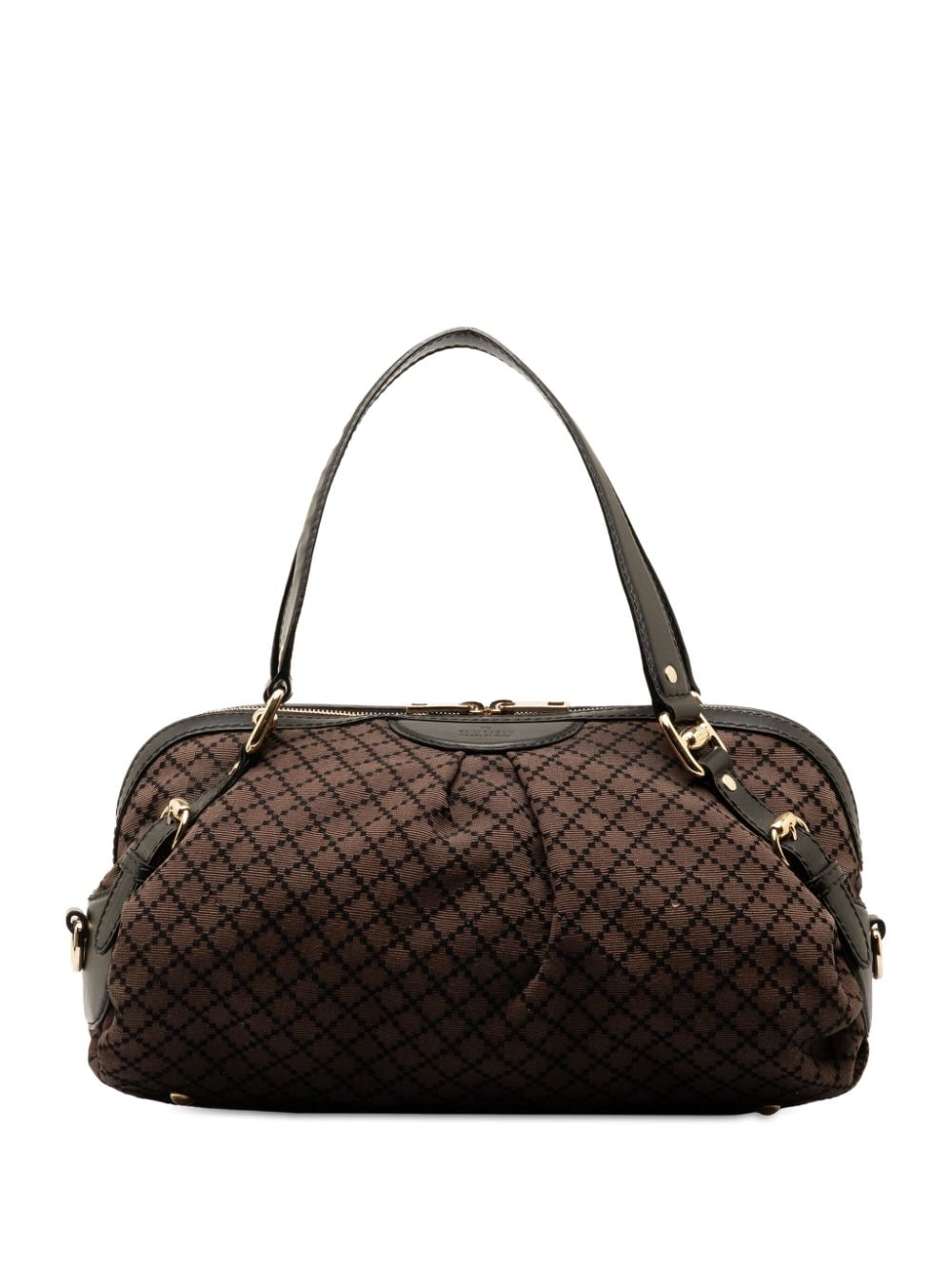 Gucci Pre-Owned 2000-2015 Large Diamante Bridle Boston shoulder bag - Braun