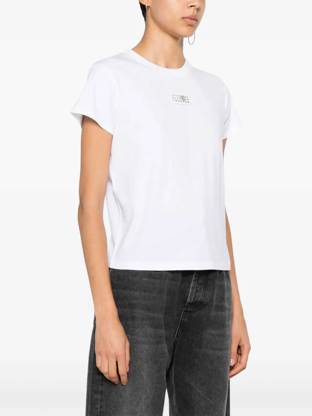 MM6 Maison Margiela Katoenen T-shirt met print Wit