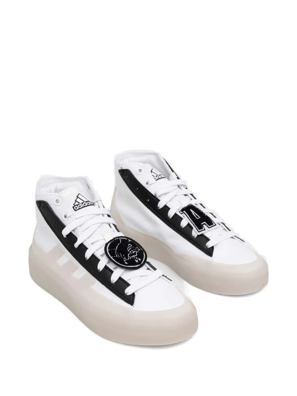 adidas Znsored three-stripe platform sneakers | Hi-Tops | Image 2
