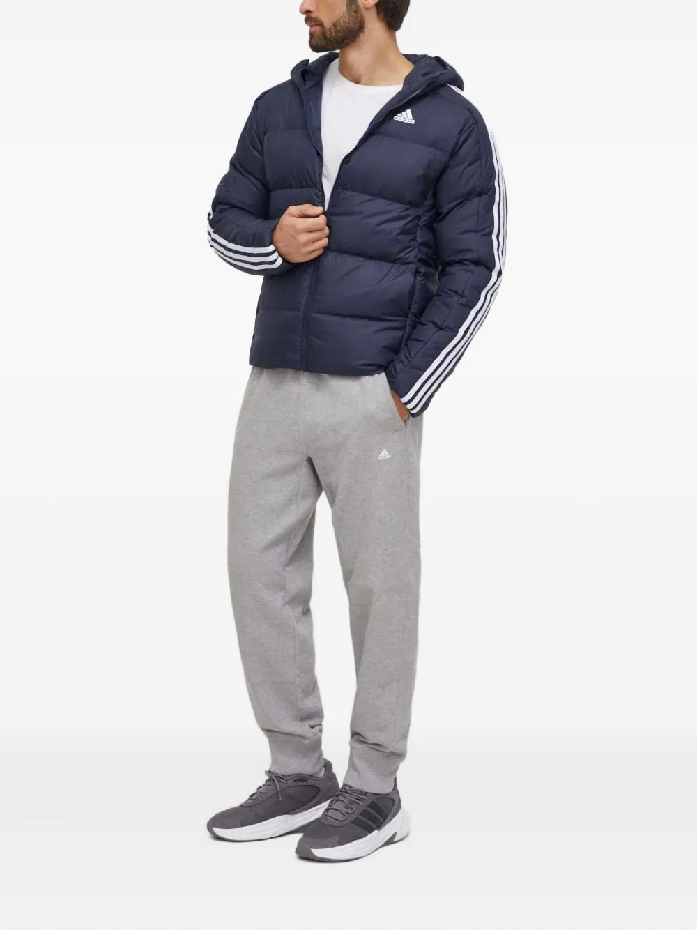adidas three-stripe padded jacket | Down Jackets | Image 2