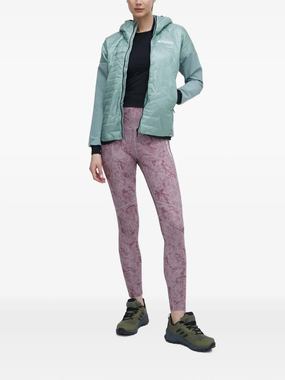 adidas quilted hooded jacket | Down Jackets | Image 2