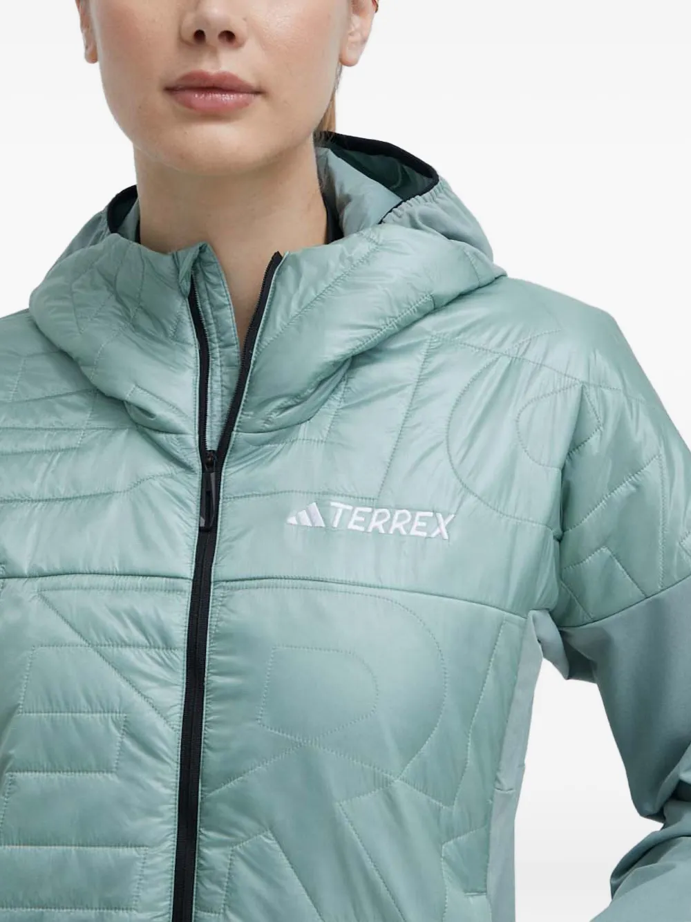 adidas Gevoerd jack met capuchon Groen