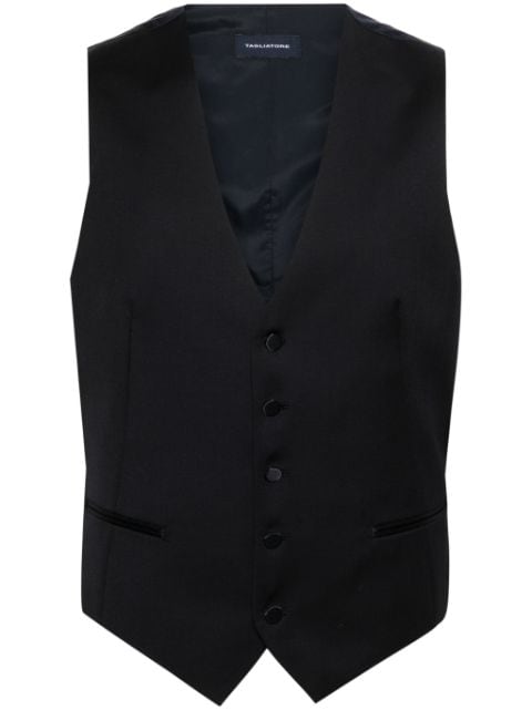 Tagliatore V-neck panelled waistcoat