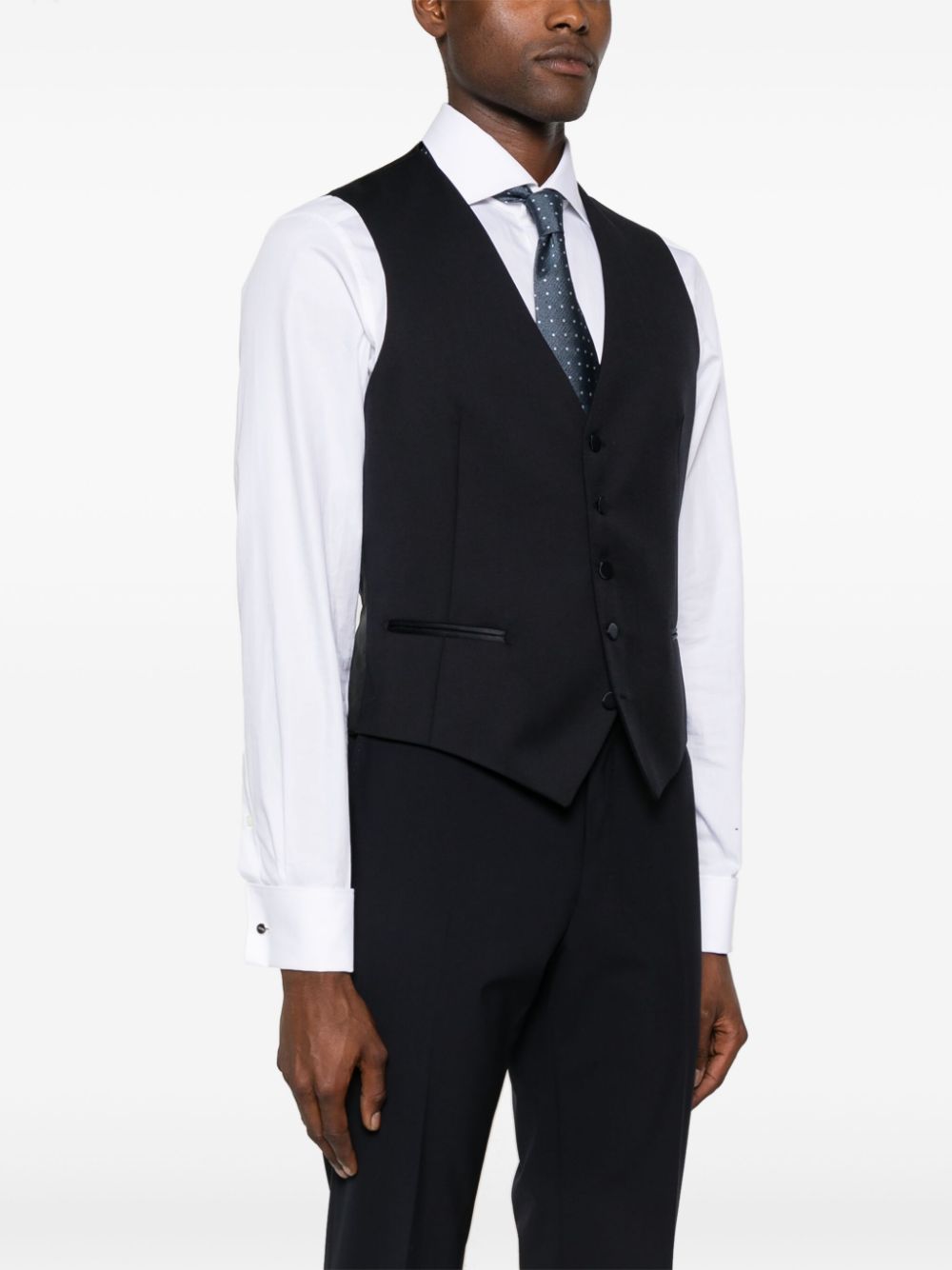 Find the best product deals Tagliatore V-neck panelled waistcoat Men