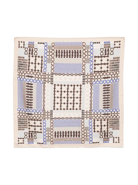 Ferragamo mascada con estampado Gancini