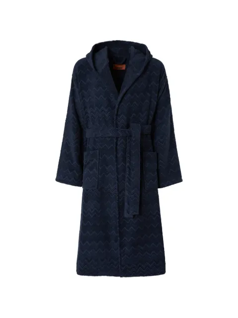 Missoni Home Chalk cotton hooded bathrobe