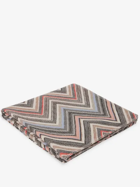 Missoni Home Chevron striped wool blanket 
