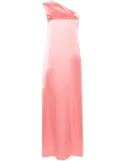 Lanvin ribbon satin maxi dress - Pink