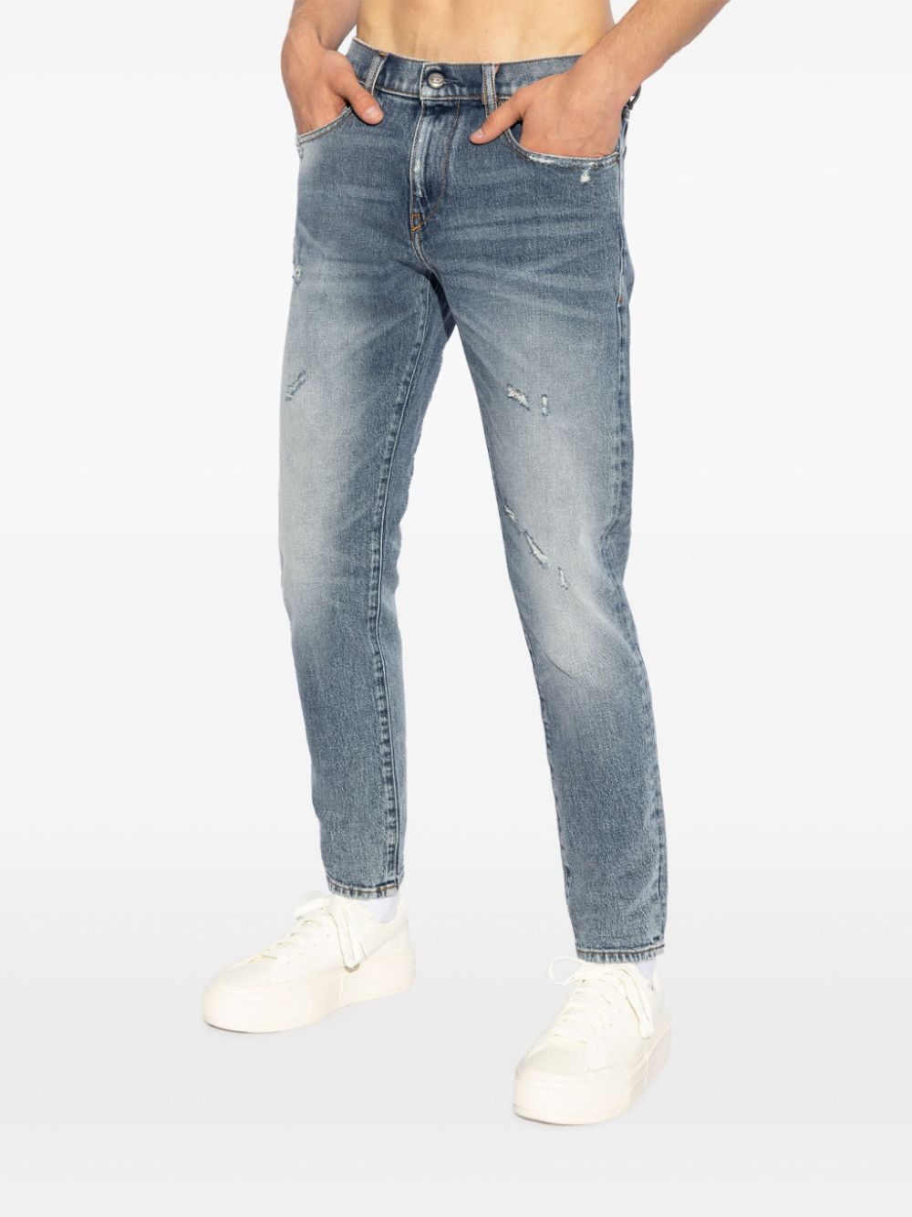 Diesel 2019 D-Strukt distressed slim-fit jeans Men