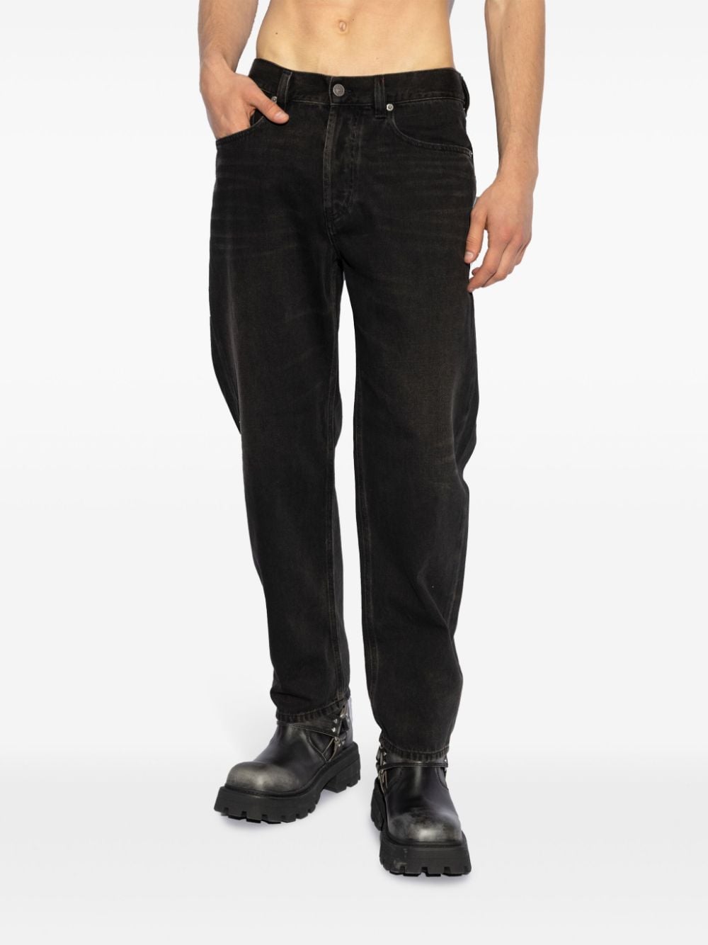 Shop Diesel 2010 D-macs Straight-leg Jeans In Black